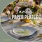 Earthtrends Heavy Duty Paper Plates for parties – Includes 8-Inch Paper Dessert Plates and 10-Inch Paper Dinner Plates – Disposable Floral Paper Plates for Parties, Weddings, Events, BBQs, Birthdays, Catering, Holidays – Elegant Tableware Set